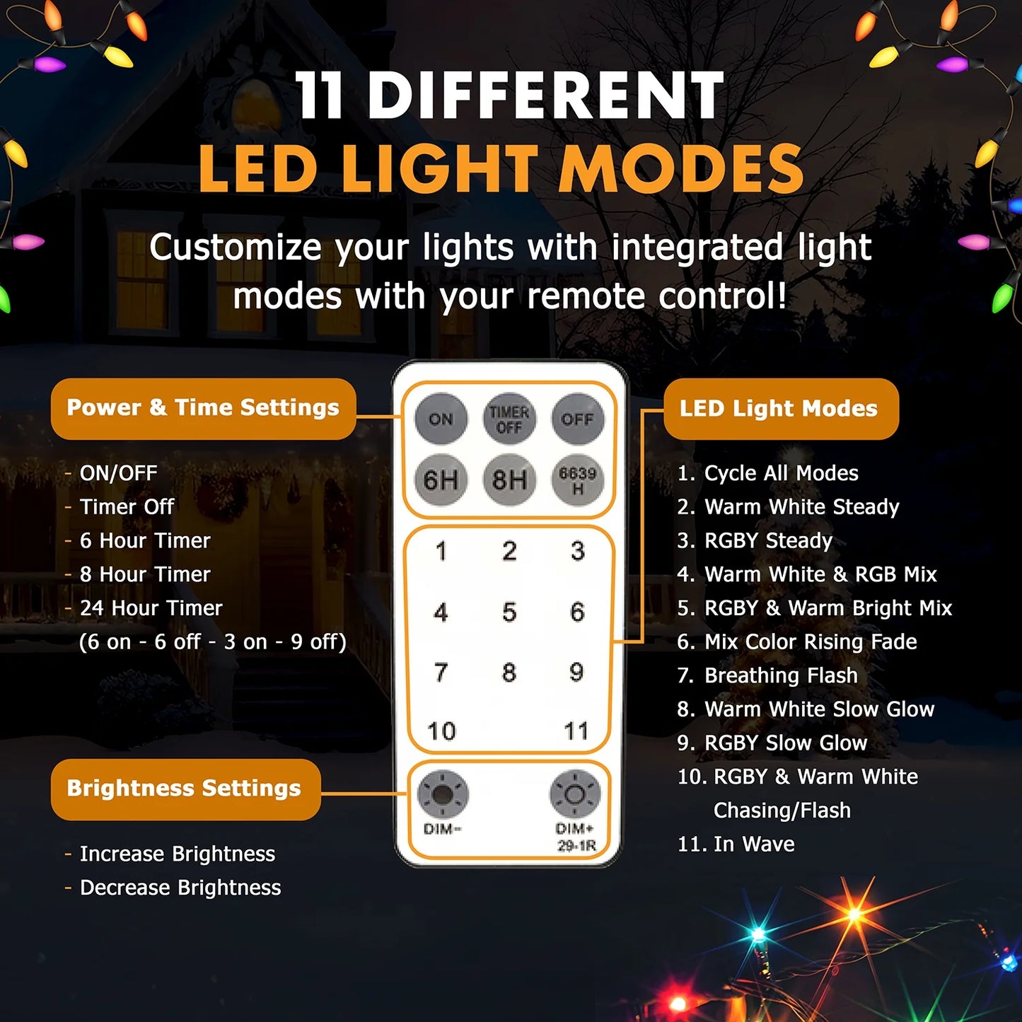 3 Pack 10FT Christmas Light Arch with 8 Modes for Pathway