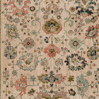Vintage Inspired Mortimer Area Rug, 5’ 3” X 7’ 10"