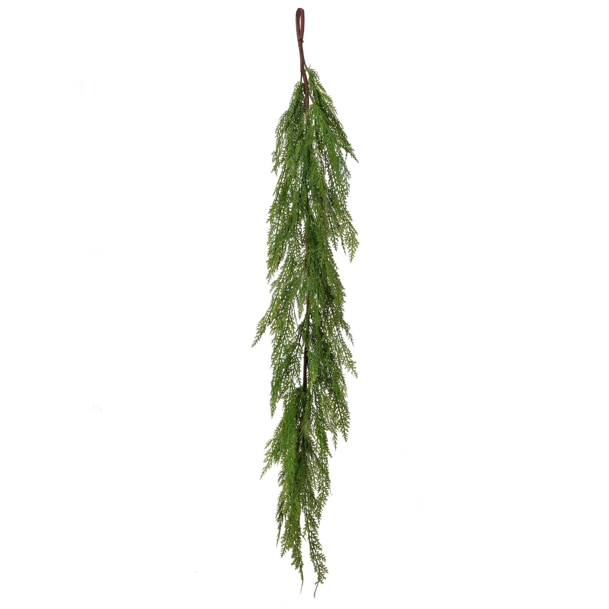 Artificial Real Touch Lebanon Cedar Swag Garland - Green - 4' X10"