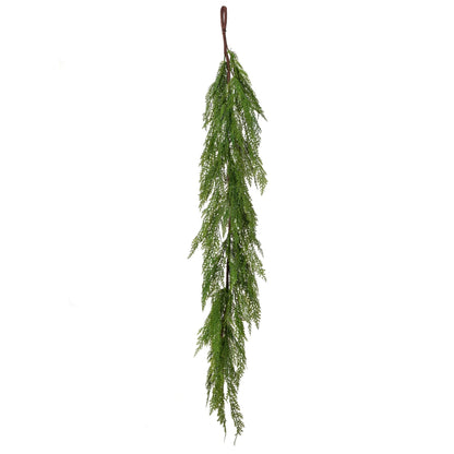Artificial Real Touch Lebanon Cedar Swag Garland - Green - 4' X10"