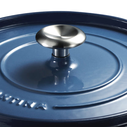 4-Quart & 6-Quart Enameled Cast Iron round Dutch Oven, 2-Pack