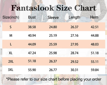 Womens Tops Dressy Blouses V Neck Puff Long Sleeve Tunic Tops Button Fall Shirts